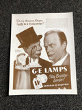 Vintage GE Lamps General Electric Advertising Poster Print 14”x11”0