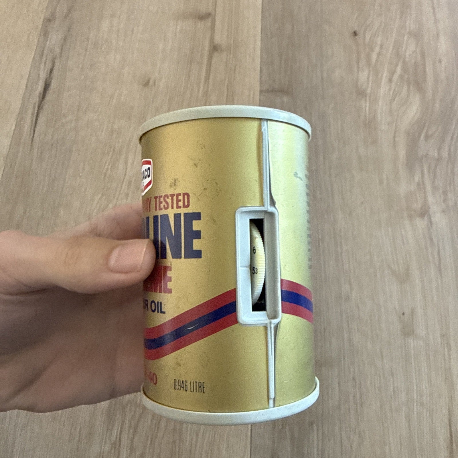 Vintage Texaco Havoline Supreme Motor Oil Can AM Transistor Radio Novelty1