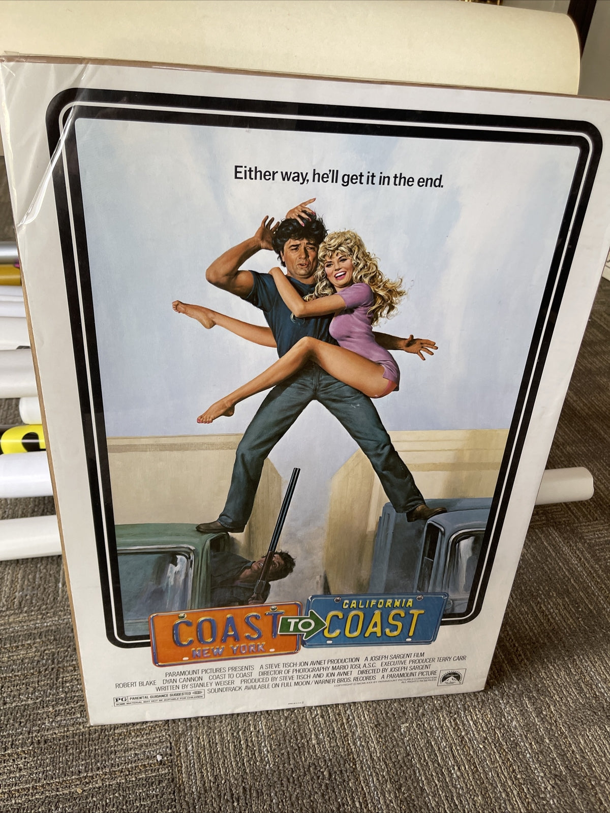 Coast To Coast, original movie poster Robert Blake, Dyan Cannon0