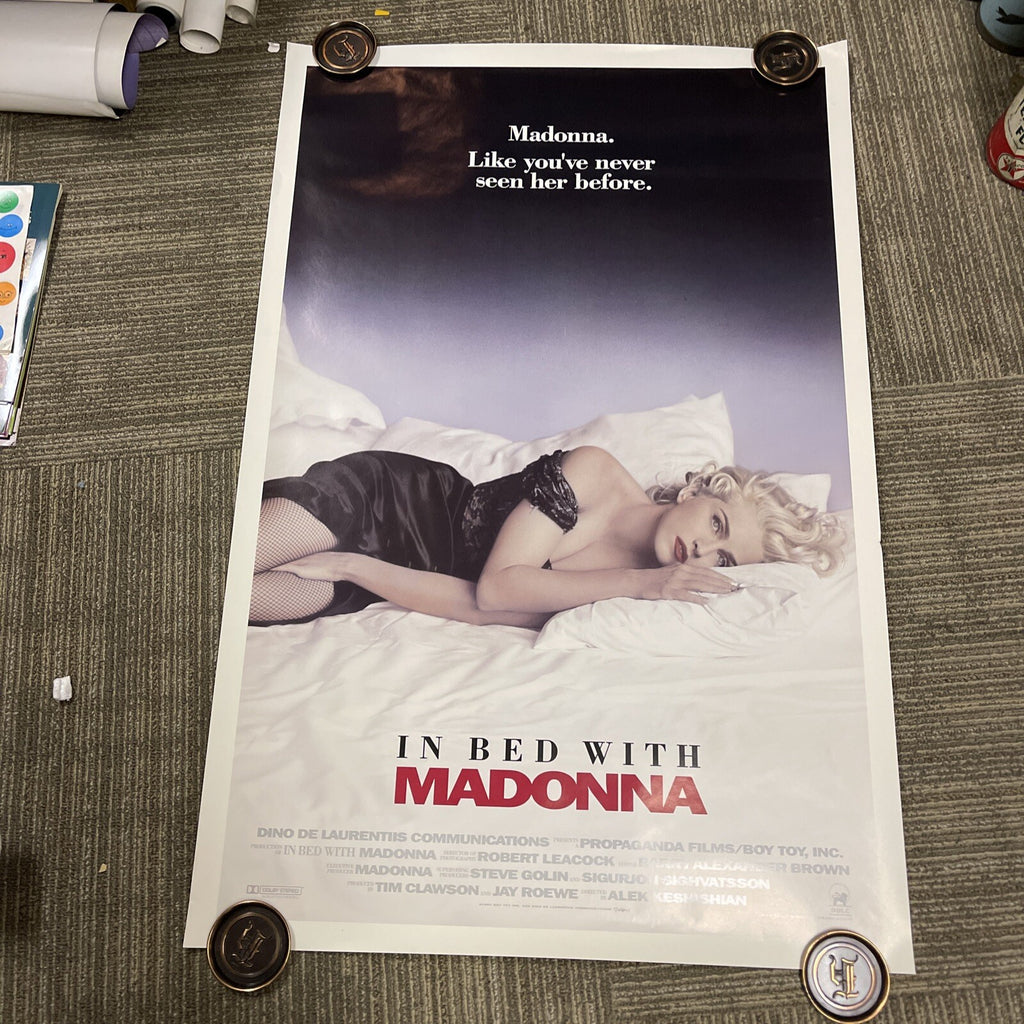 #156 1991 "IN BED WITH MADONNA" 1 Sheet Movie Poster  Nice Condition 41” X 27”7
