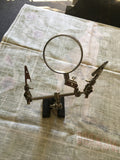 Vintage Magnifying Glass With Clamps0