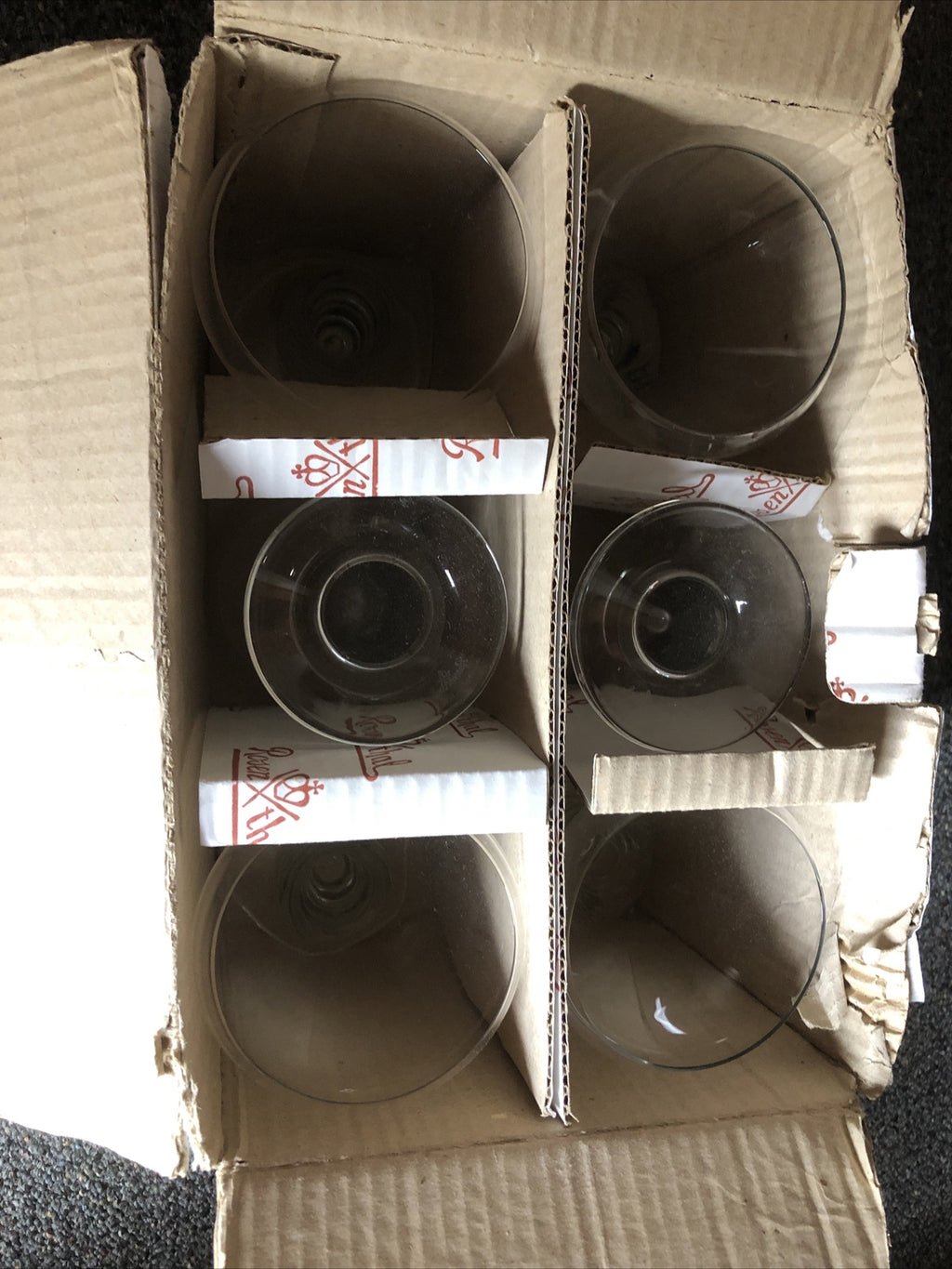 Vintage Set Of 6 Rosenthal Studio Linie Glass Cups/ Wine Glass Made In Germany4
