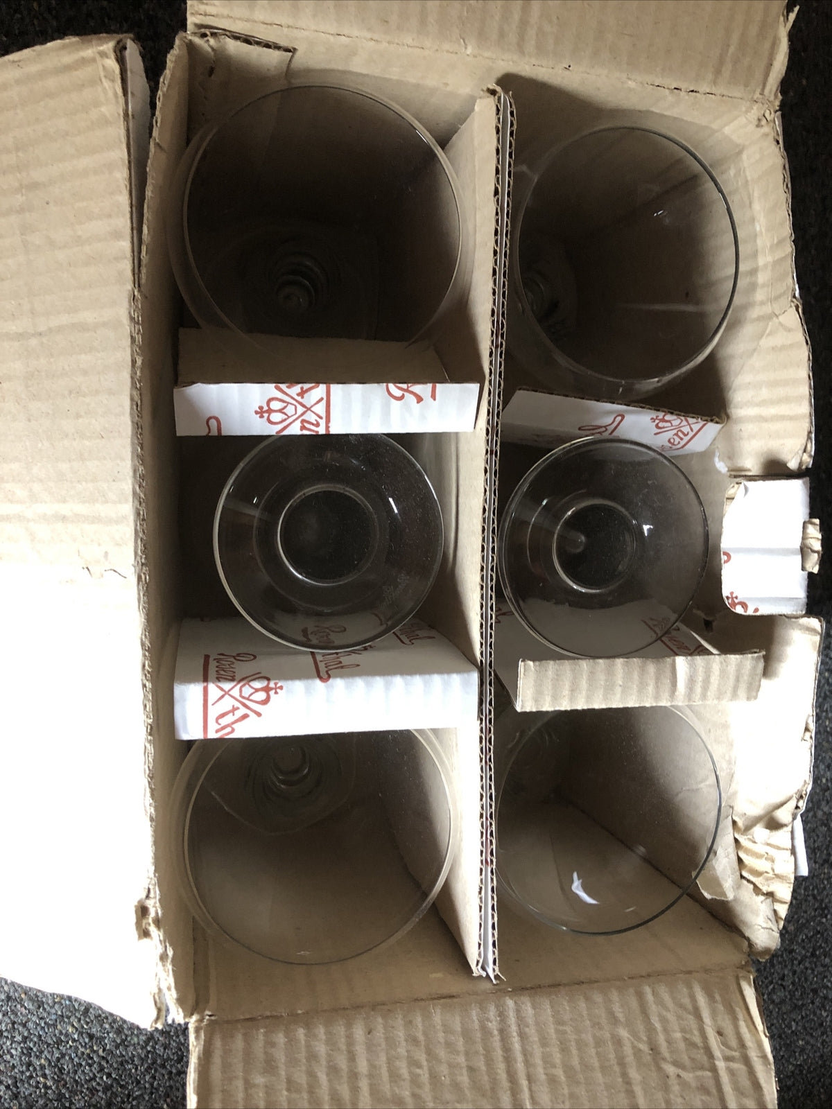 Vintage Set Of 6 Rosenthal Studio Linie Glass Cups/ Wine Glass Made In Germany4