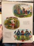 Lot 3 Vintage Cigar AD Poster Habana El Duelo The Lone Queen0