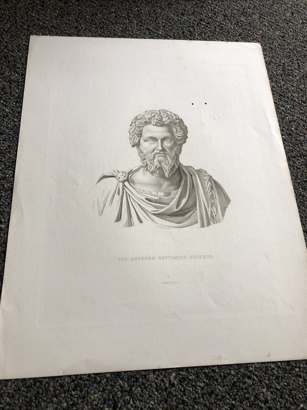 Photogravure Print The Emperor Septimius Severus Gebbie & Co0
