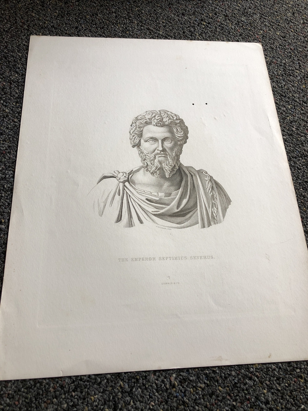 Photogravure Print The Emperor Septimius Severus Gebbie & Co0
