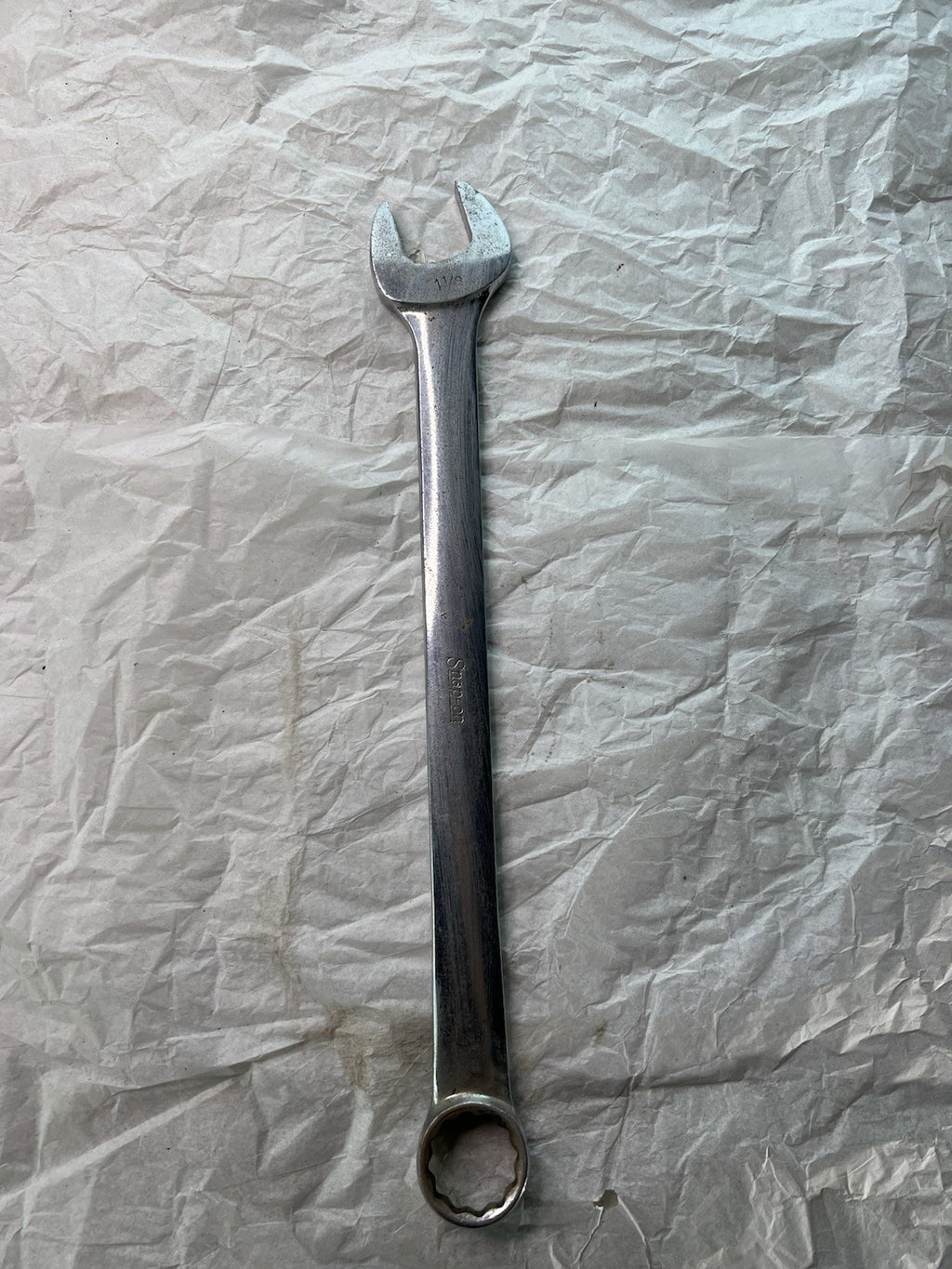 Vintage Snap-on 1-1/8” Open-End Wrench OEX36 USA Double End Tool2