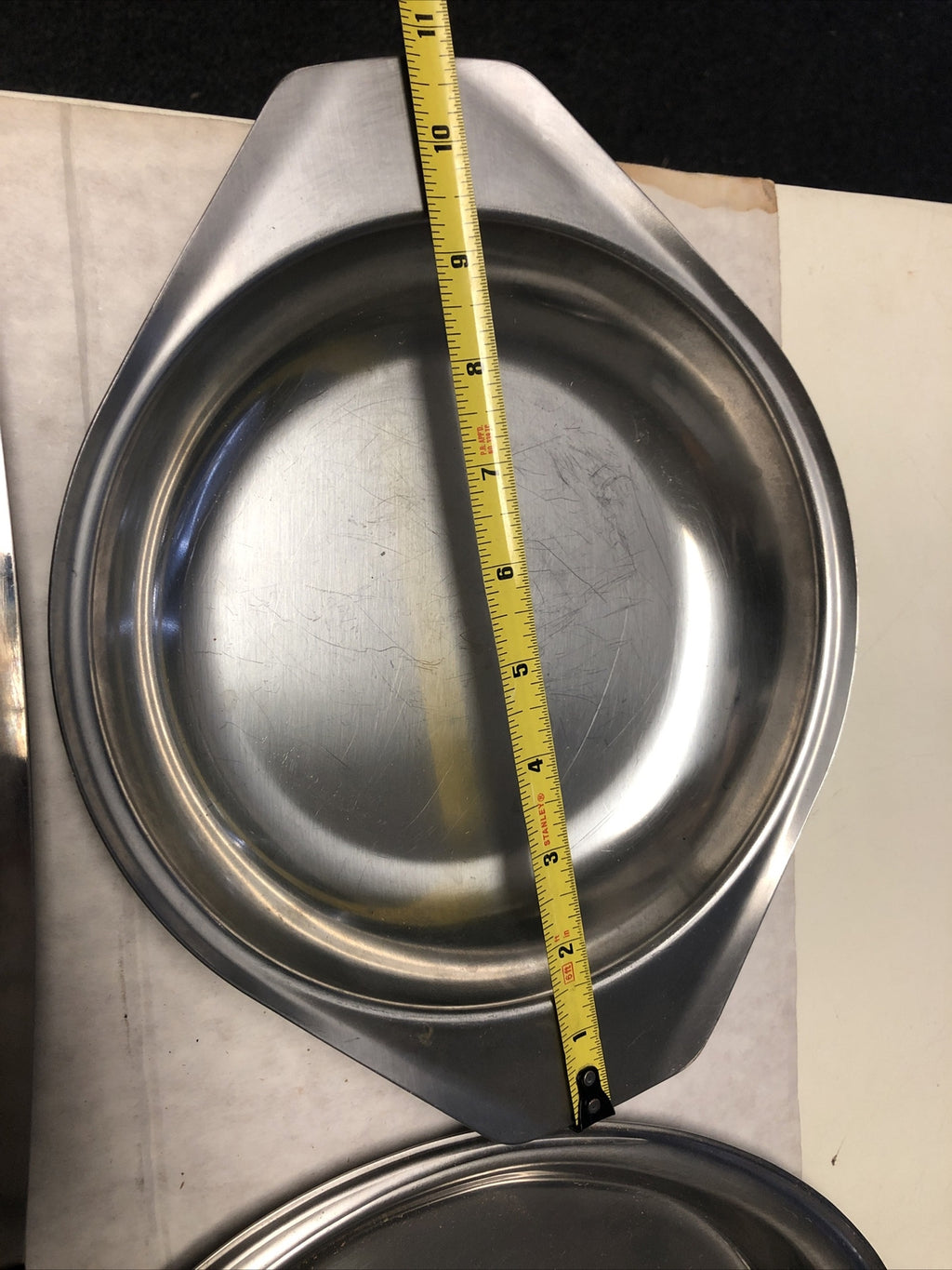 Lot Of 5 Stainless Steel Serving Trays Mixed Lot See Pictures For Measurements11