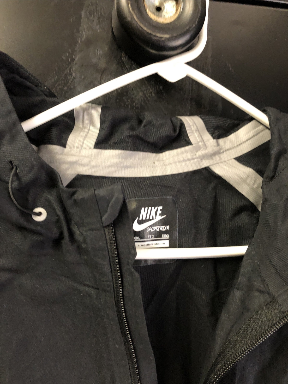Nike Sportswear Full Zip Black Jacket With Hood 485004-010 Size 2XL NOS1