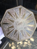 Antique Brass Asian Hexagon Box 7”x2” Jewelry Box0