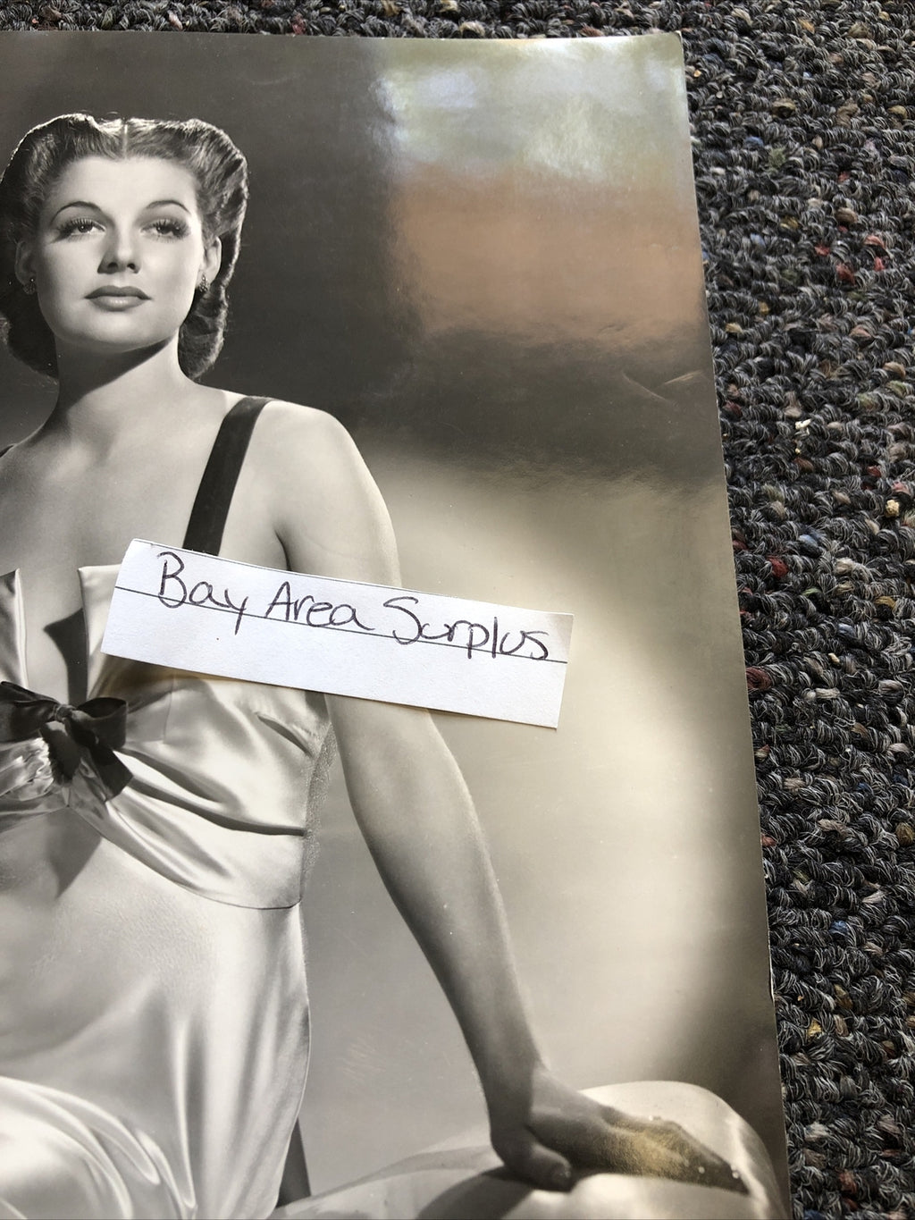 Vintage Rare Original Unpublished Photo Of ANN SHERIDAN Glamour Photograph 8”x7”3