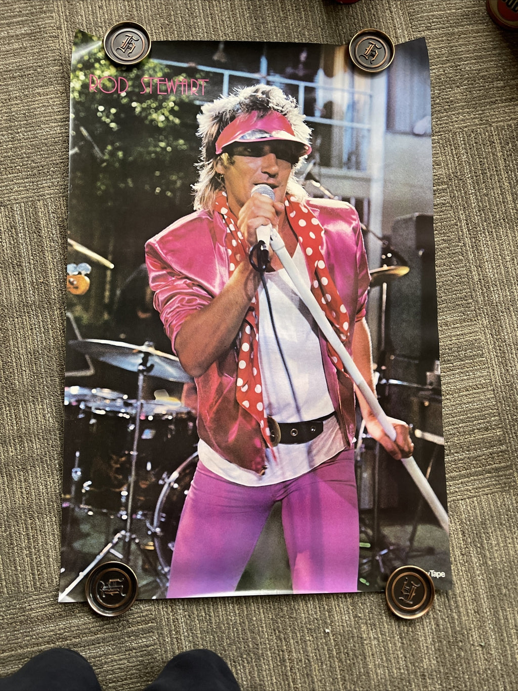 #73 1980 Rod Stewart 24" x 36" Record Store Promo Poster5