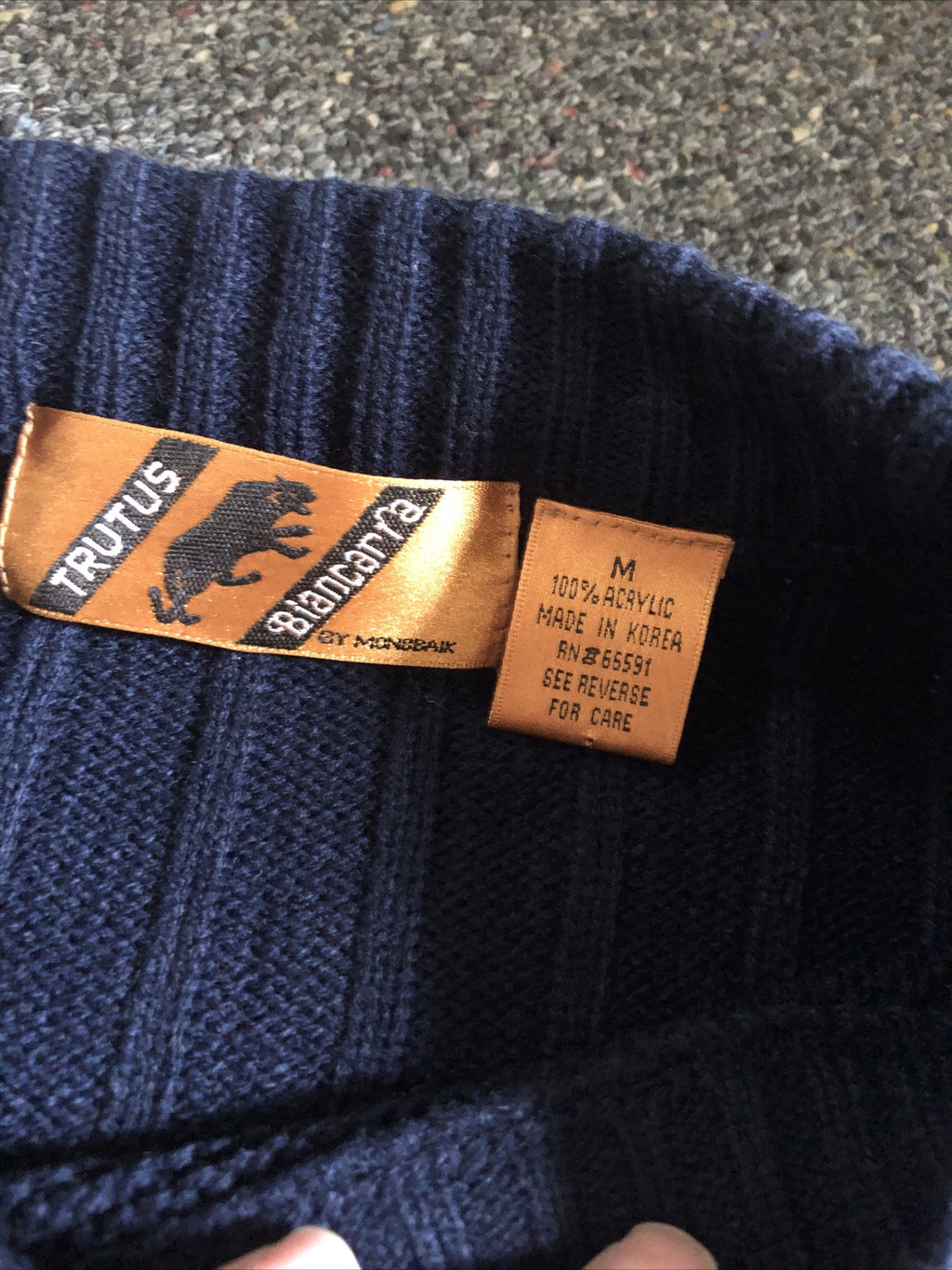 Vintage 90's NOS Trutus Biancarra Mens Sweater NWOT Size M1