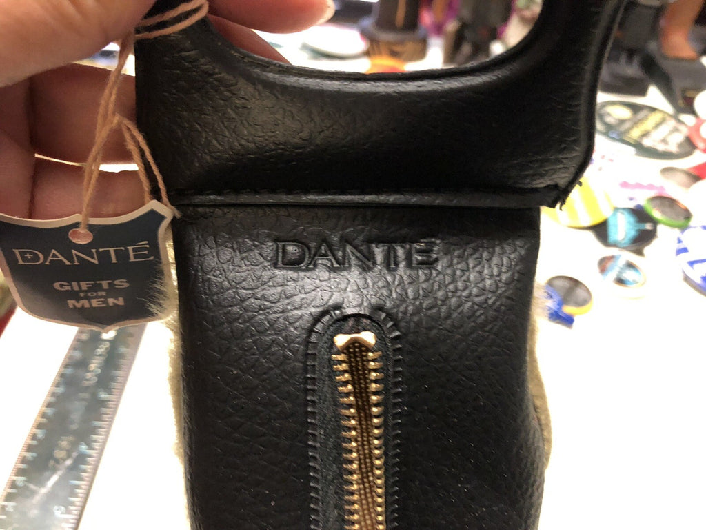 Vintage Dante Men’s Travel Carry Zip Leather Shoe Shiner With 2 Boot Polish3