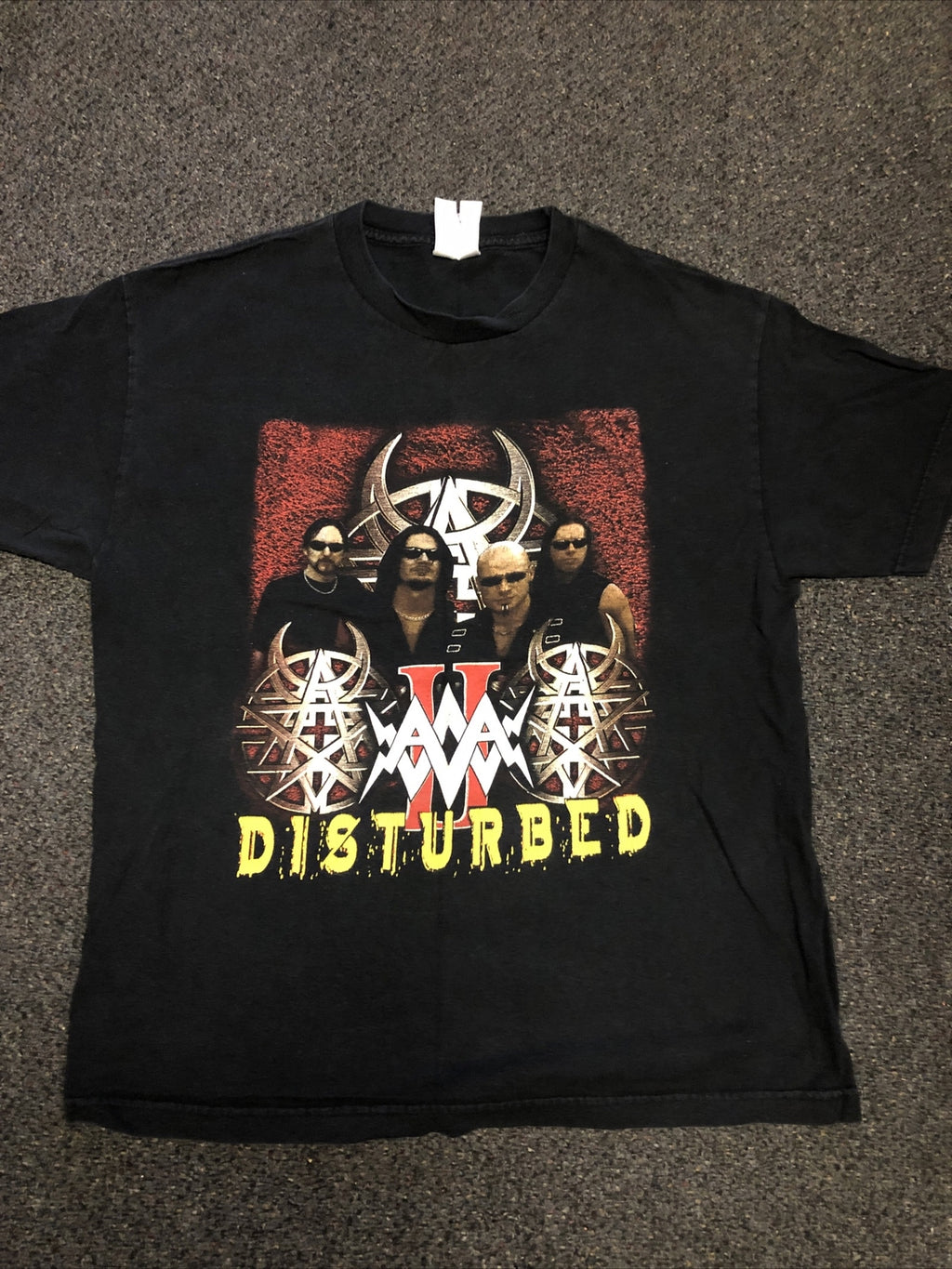 Vintage 2003 Taproot Chevelle Disturbed Music As A Weapon II Tour Shirt Large0