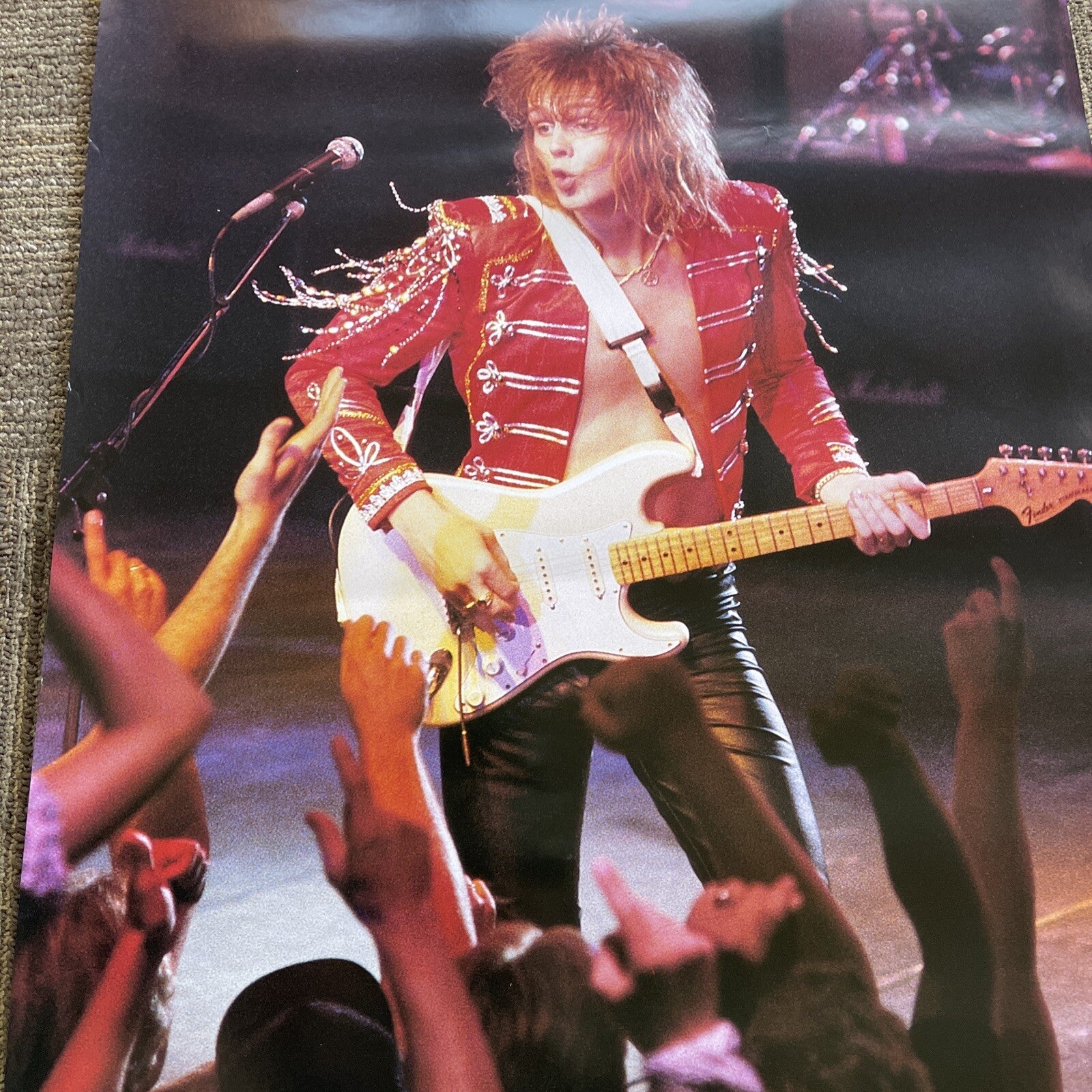#170 YNGWIE MALMSTEEN 21 x 39” 1986 Original Trilogy Record Store promo poster4