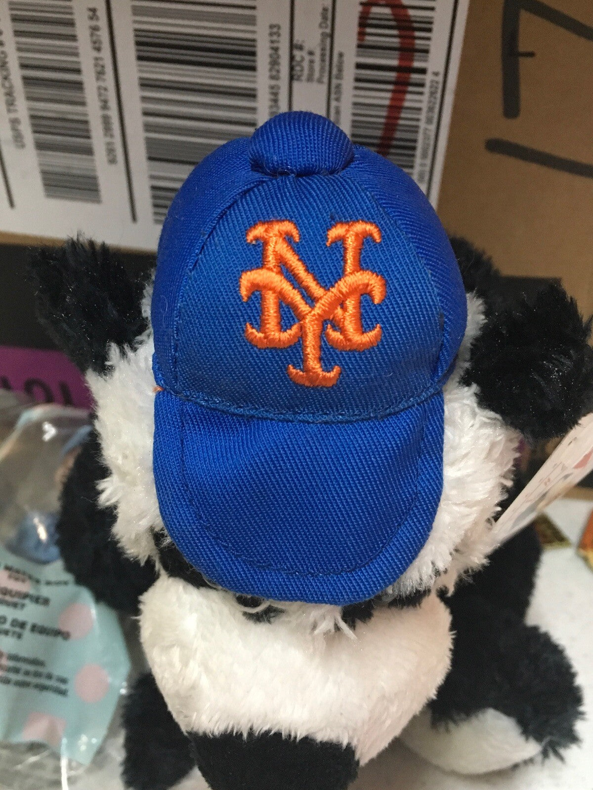 Vintage Panda Bear NY Mets Plush Stuffed Animal Doll MLB Steven Smith Animals1