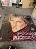 #198 Rod Stewart 1980 Foolish Behaviour Original Subway Promo Poster 48”0