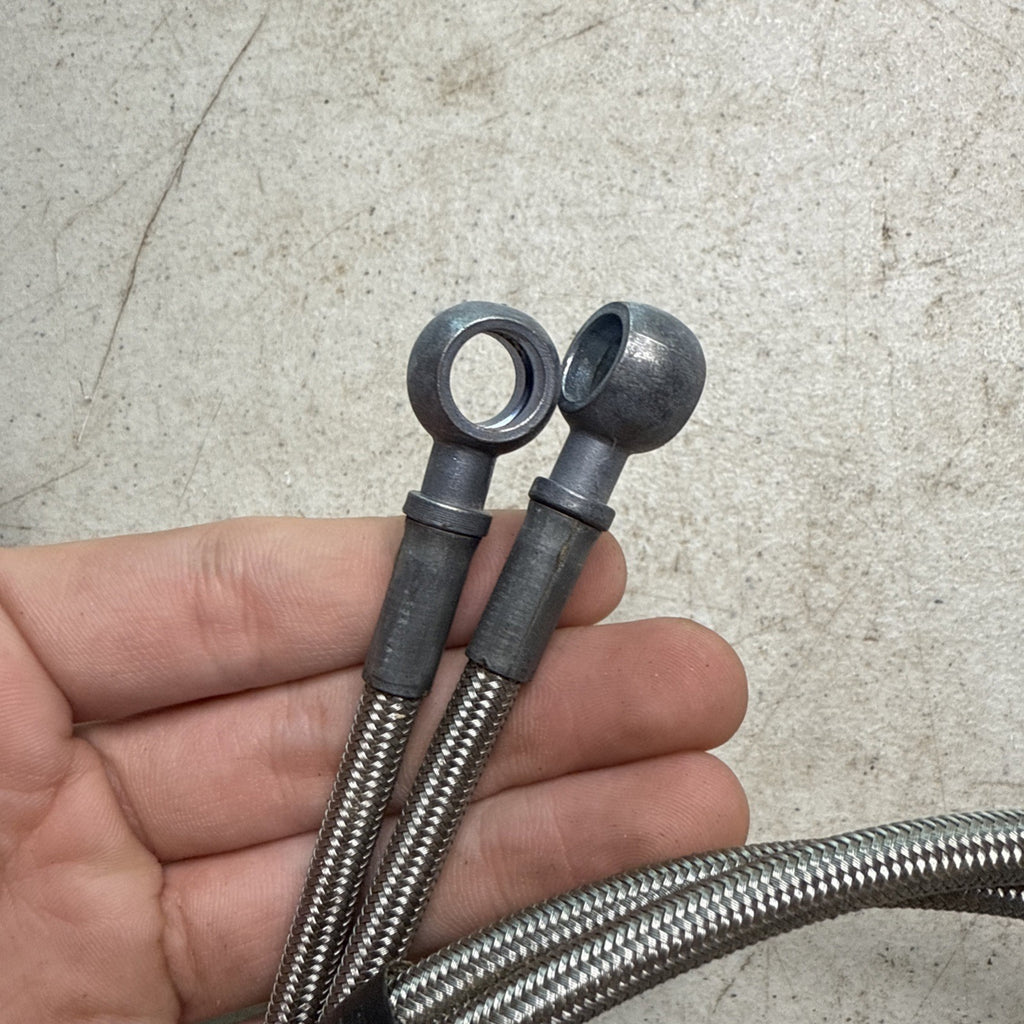 Vintage Earls  44” Steel Braided Hoses w/ Banjo Fittings Scta Racing Set of 22