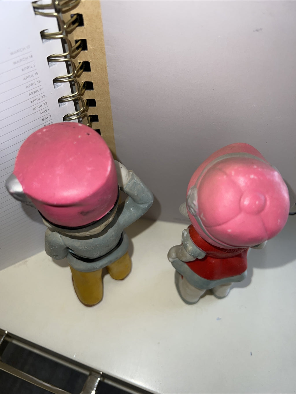 Vintage Pair Soldier Boy And Girl In Dress Figurines Made In Japan Hand Painted5