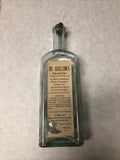 Rare Antique Medicine Bottle Dr. Bristow’s Prescription Glass Bottle W/ Cork Lid0