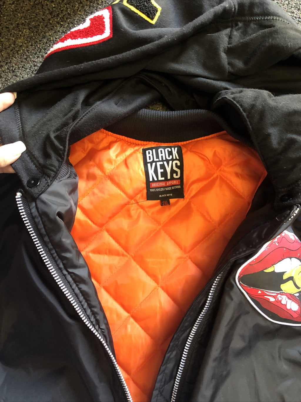 Men's Black Keys KYS Jacket with Detachable Hoody Do Or Die Size 2XL7