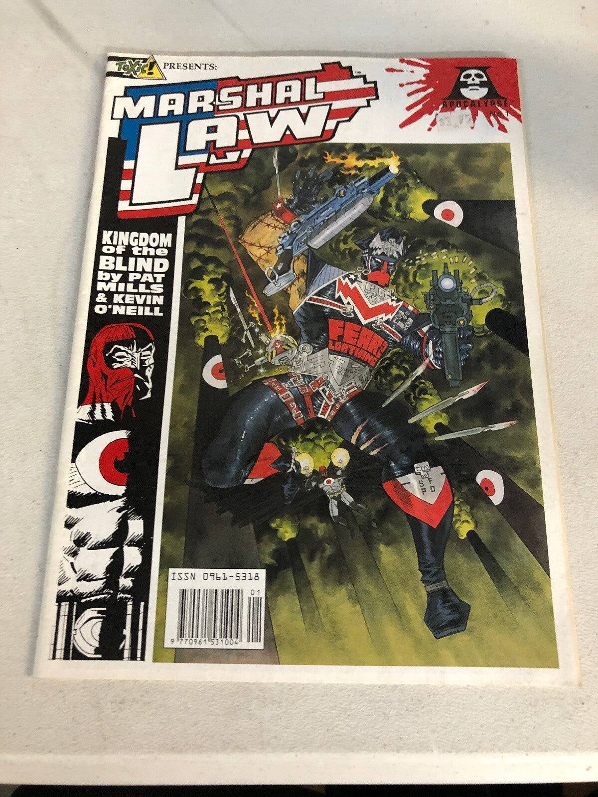 Toxic! Presents MARSHALL LAW KINGDOM OF THE BLIND #1 British Magazine0
