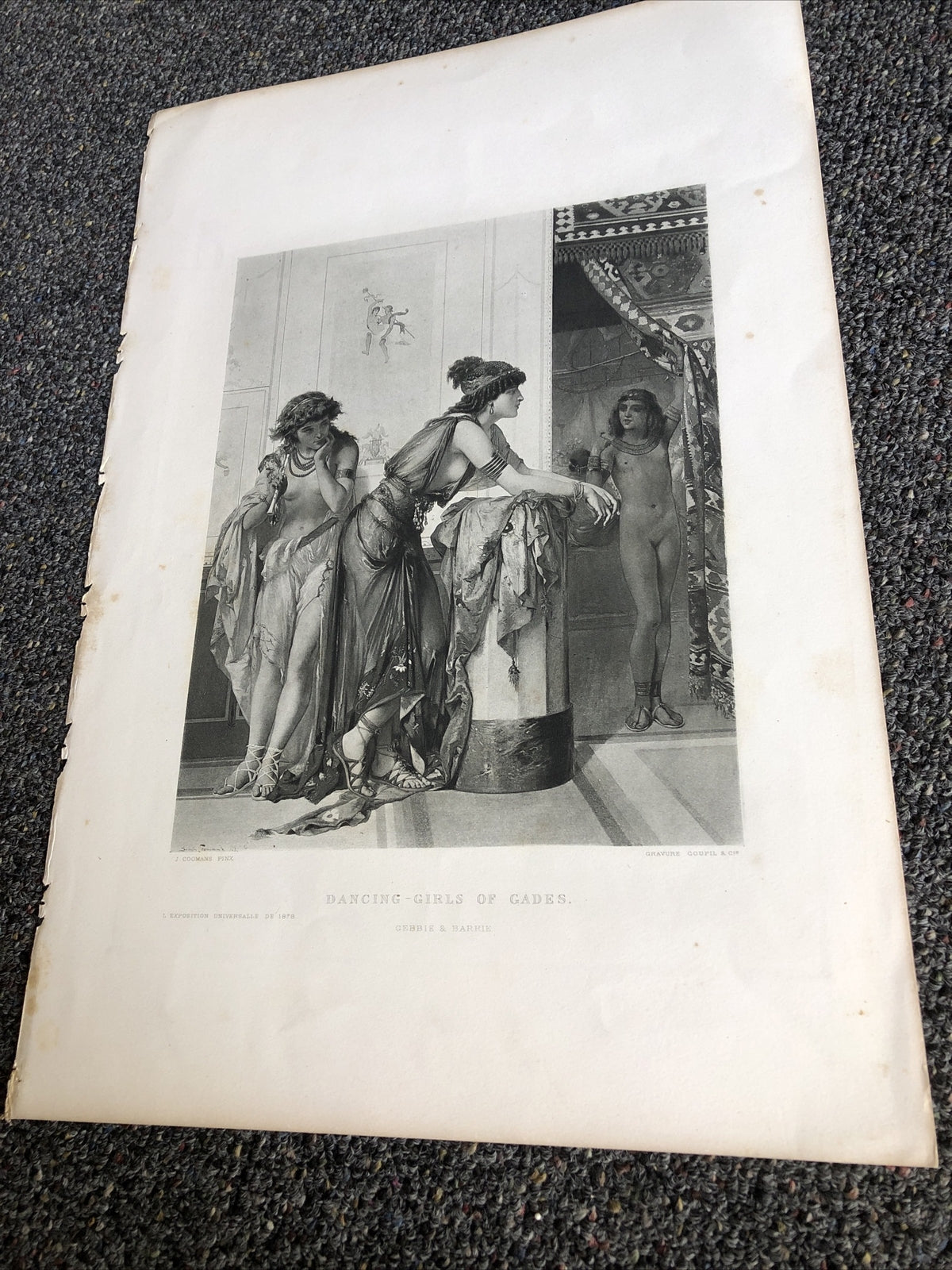 DANCING GIRLS OF GADES J. Coomans 1878 Gebbie & Barrie1
