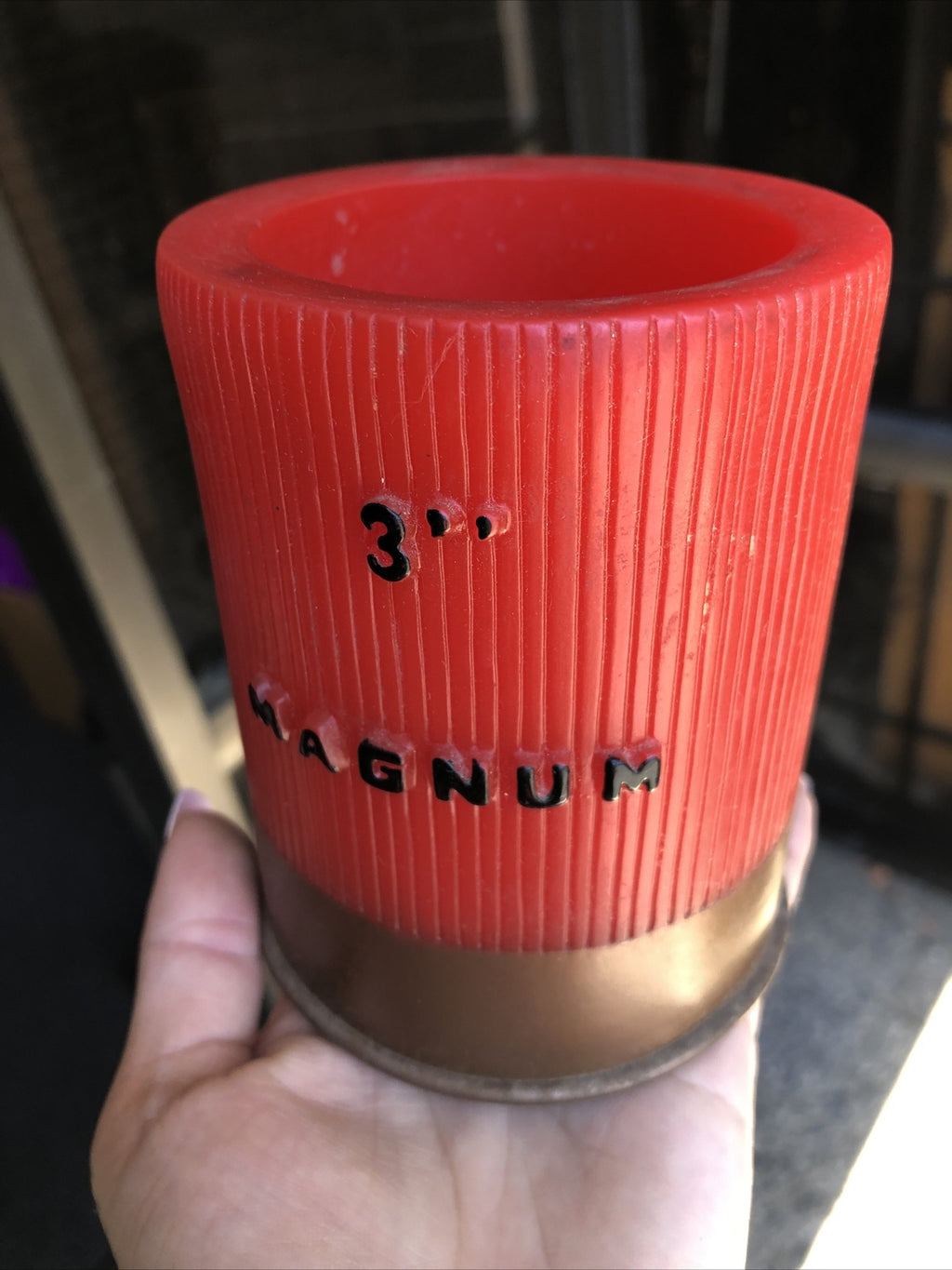 Vintage Rivers Edge Products Shotshell Coolie Cup Magnum Rare Hunting Display2