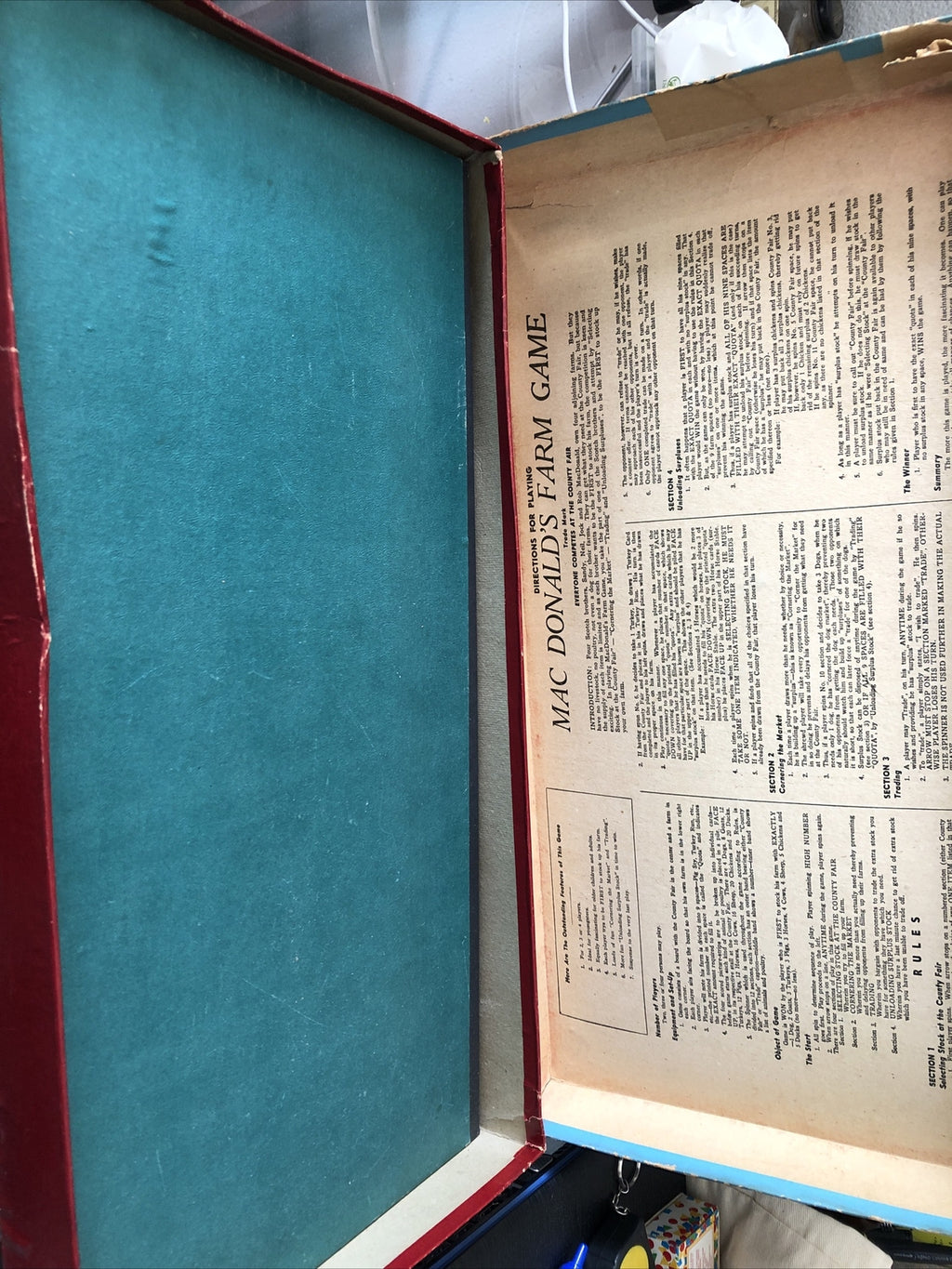 Vintage MacDonald’s Farm Board Game 1948 1