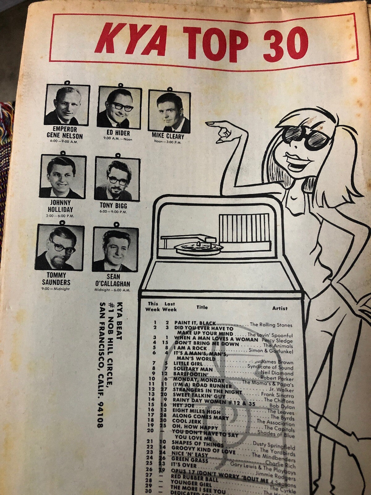 KYA Beat Music Newspaper June 11, 1966 Vol. 1 #46 Vintage1