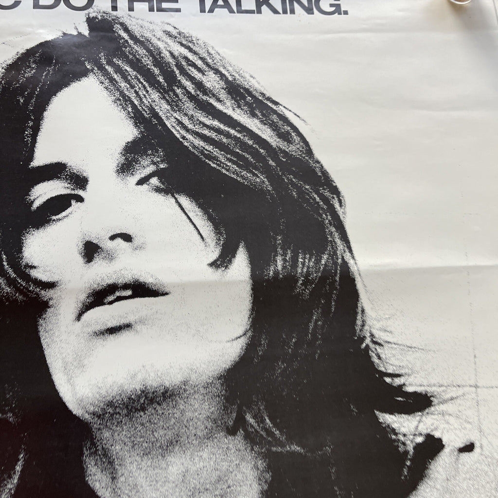#179 1980 JOE PERRY Record Store Promo Poster LET THE MUSIC DO THE TALKING 25X484