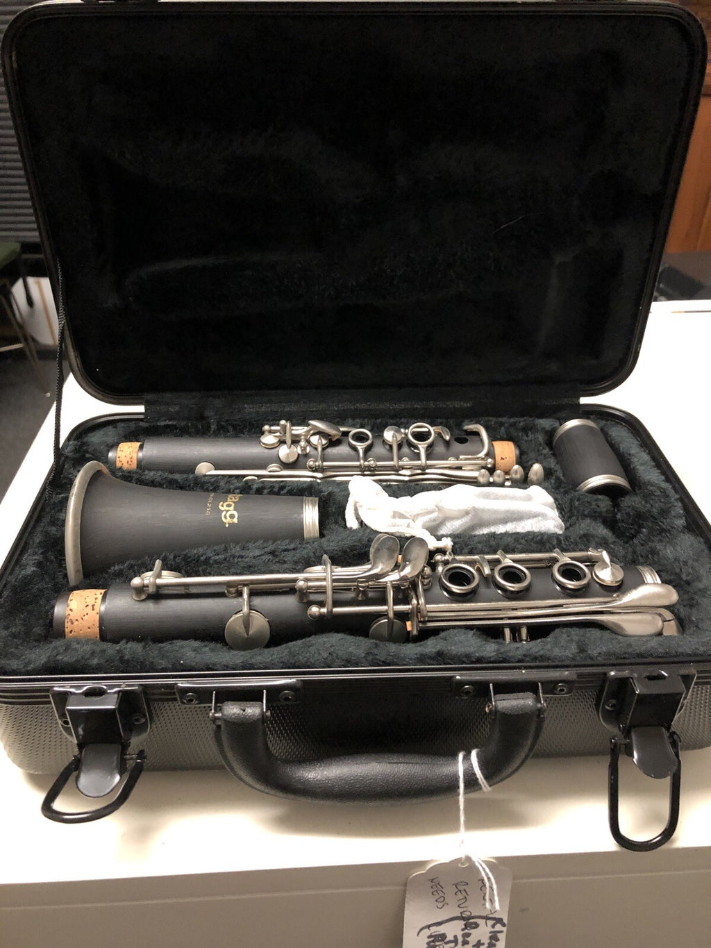 A25 STAGG  CLARINET 77-C With Case, Vintage Beginning Student Instrument0