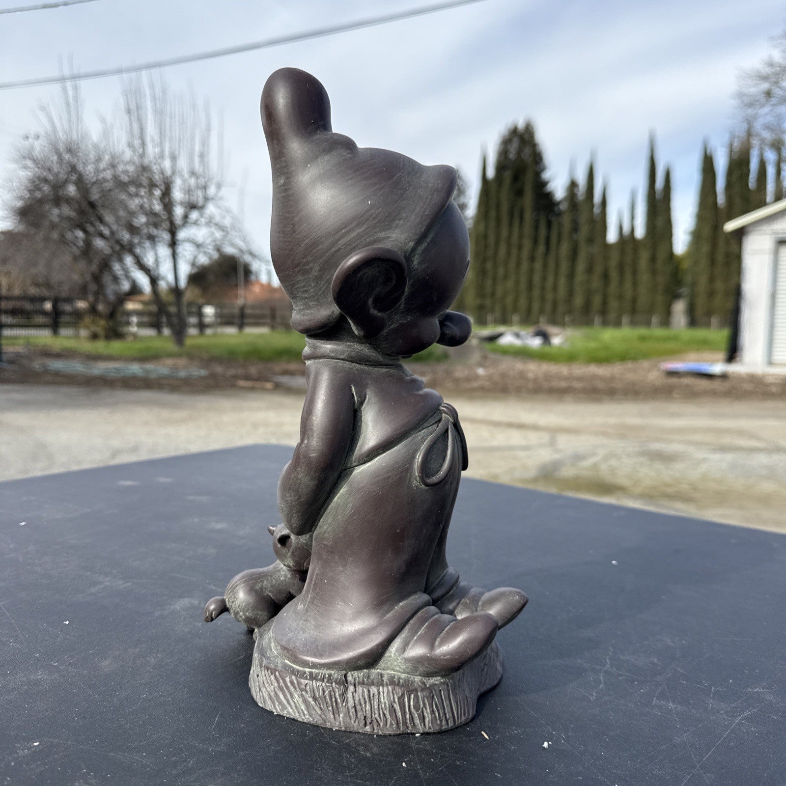 Large Disney Snow White Dopey Garden Gnome Statue Indoor/Outdoor 42