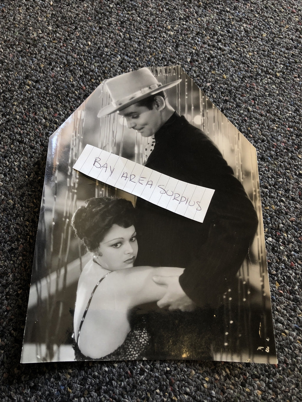 RARE Original Photo Of Clark Gable & Kathryn  9”x6” Candid Shot Cut Photo0
