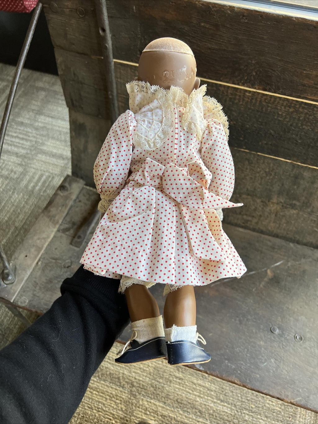 Vintage German 13” Kestner Repro 165 GOOGLIE EYES Cute Doll No Hair4