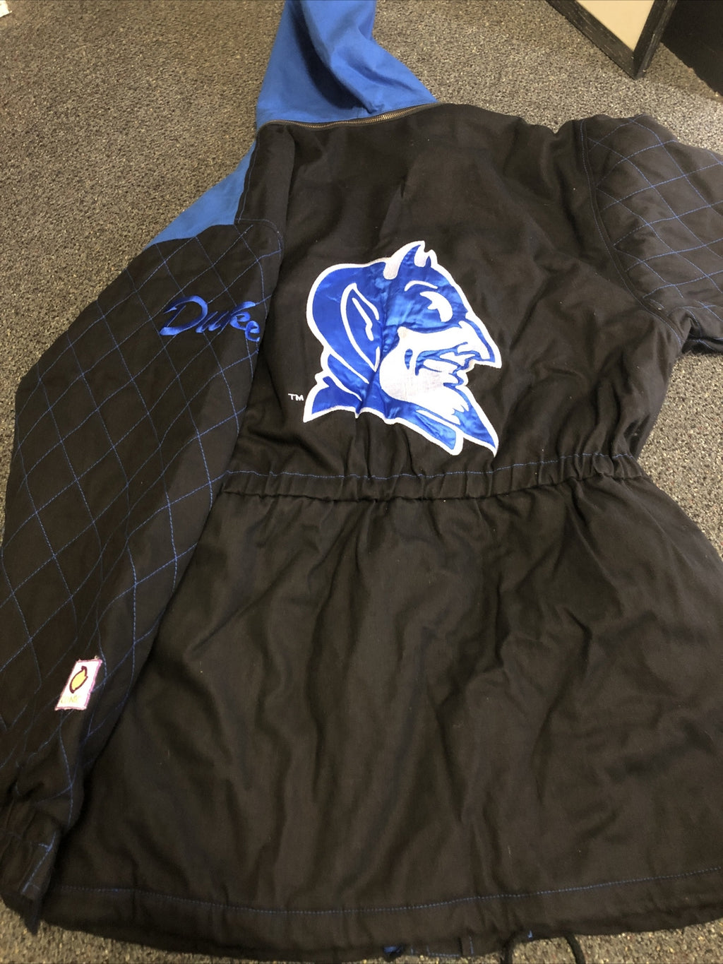 Rare Vintage 90’s NOS Duke Blue Devils Trench Coat Parka Jacket4