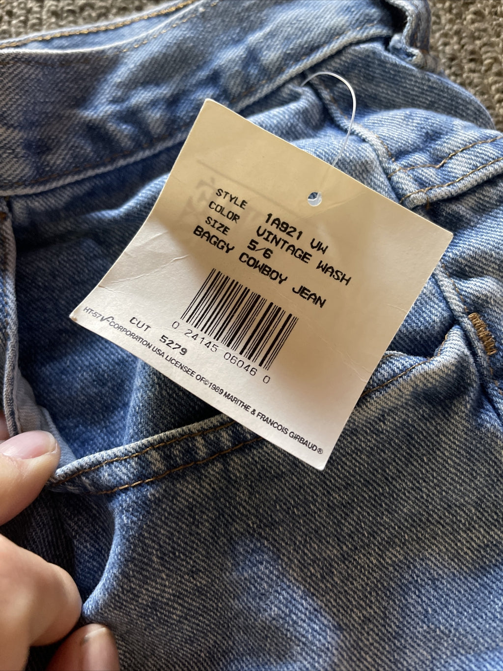 new old stock 1990 MARITHE FRANCOIS GIRBAUD Womens Jeans Size 5/6 Denim USA4
