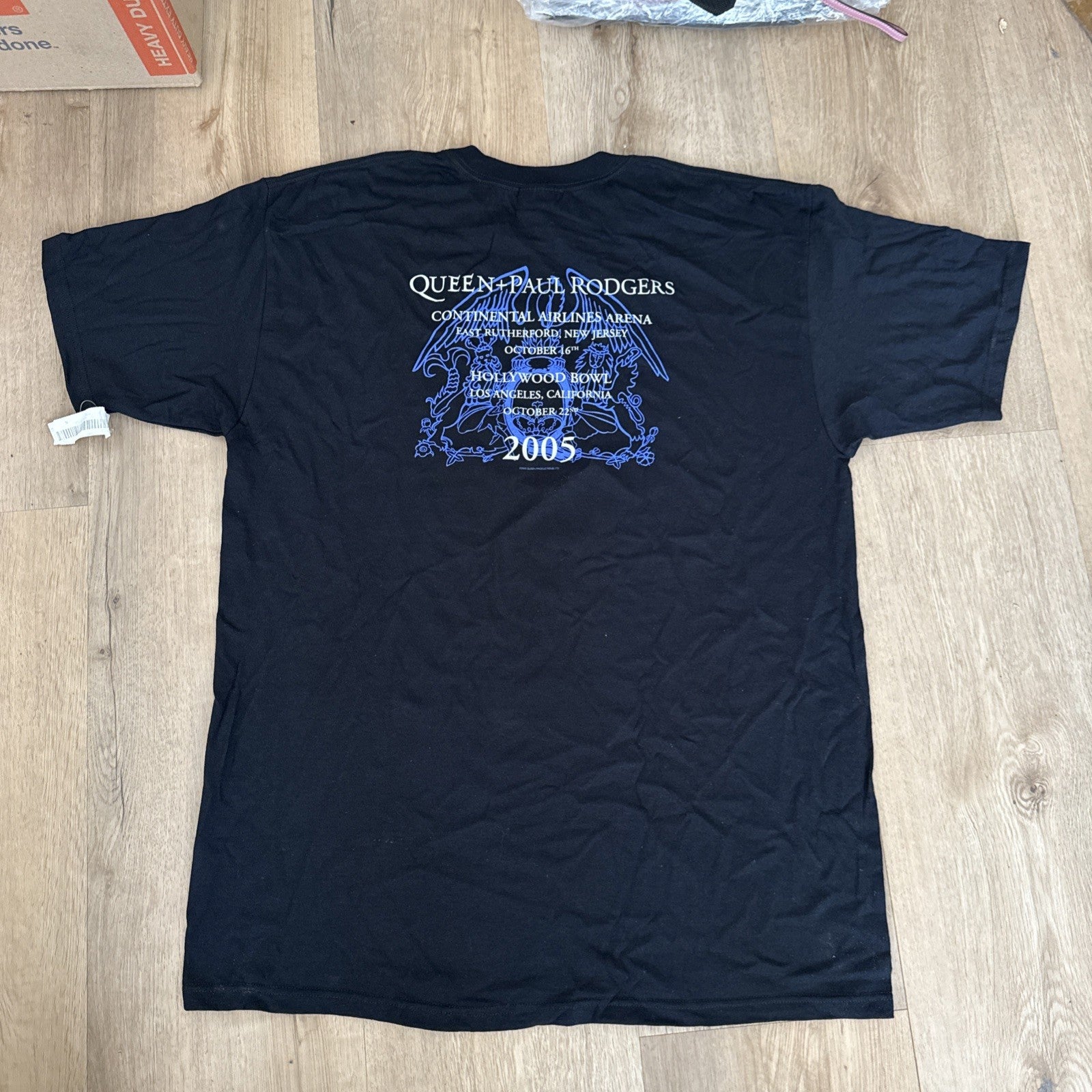 2005 Queen + Paul Rodgers Tour Shirt XL Rock Band Tee anvil Black Vintage4