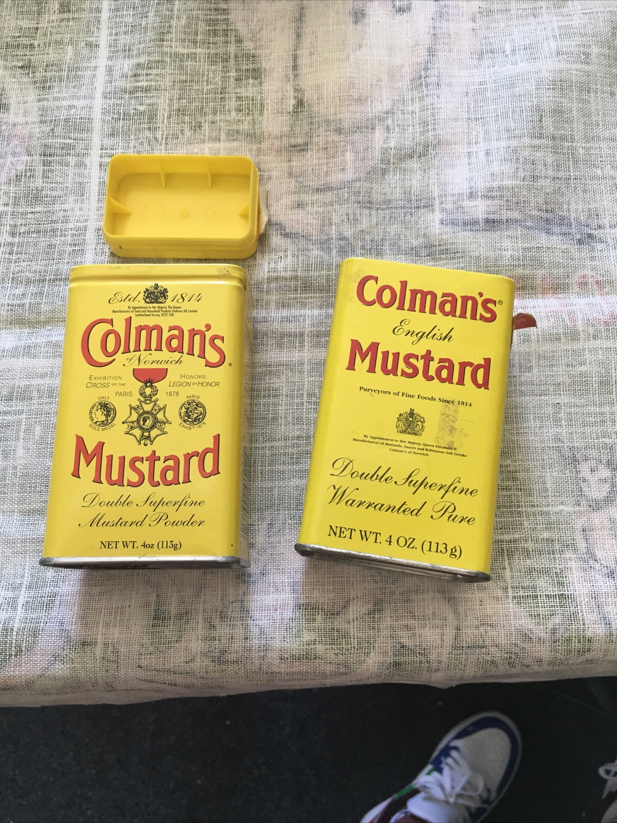 Vintage Colman’s Mustard Tin Can Lot Of 21