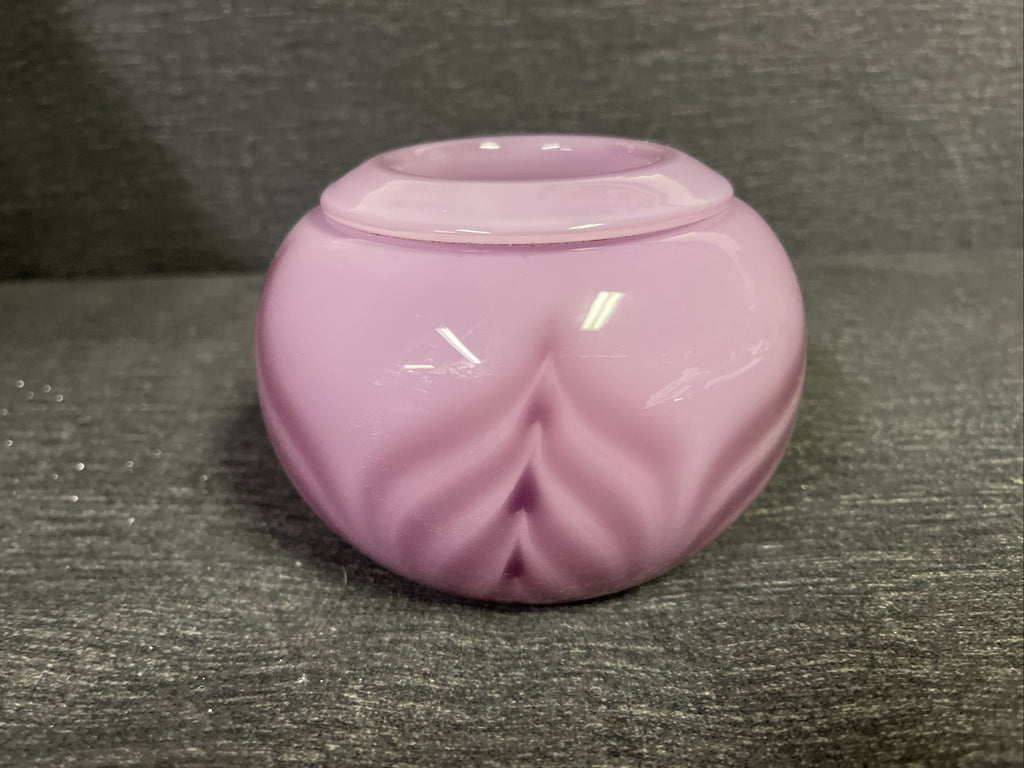 Signed David Lindsay Art Glass 2001 Studio Pink Purple Swirl Burst Paperweight0
