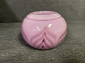 Signed David Lindsay Art Glass 2001 Studio Pink Purple Swirl Burst Paperweight0