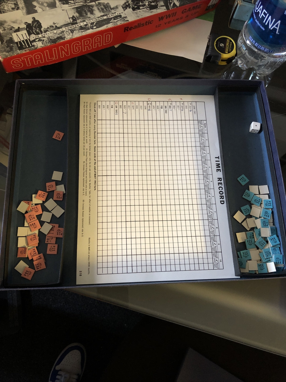 Avalon Hill 1963 : STALINGRAD game - Campaign in Russia - Thin Box3