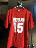 Vintage 1970’s University Of Indiana #15 Shirt Size Large0