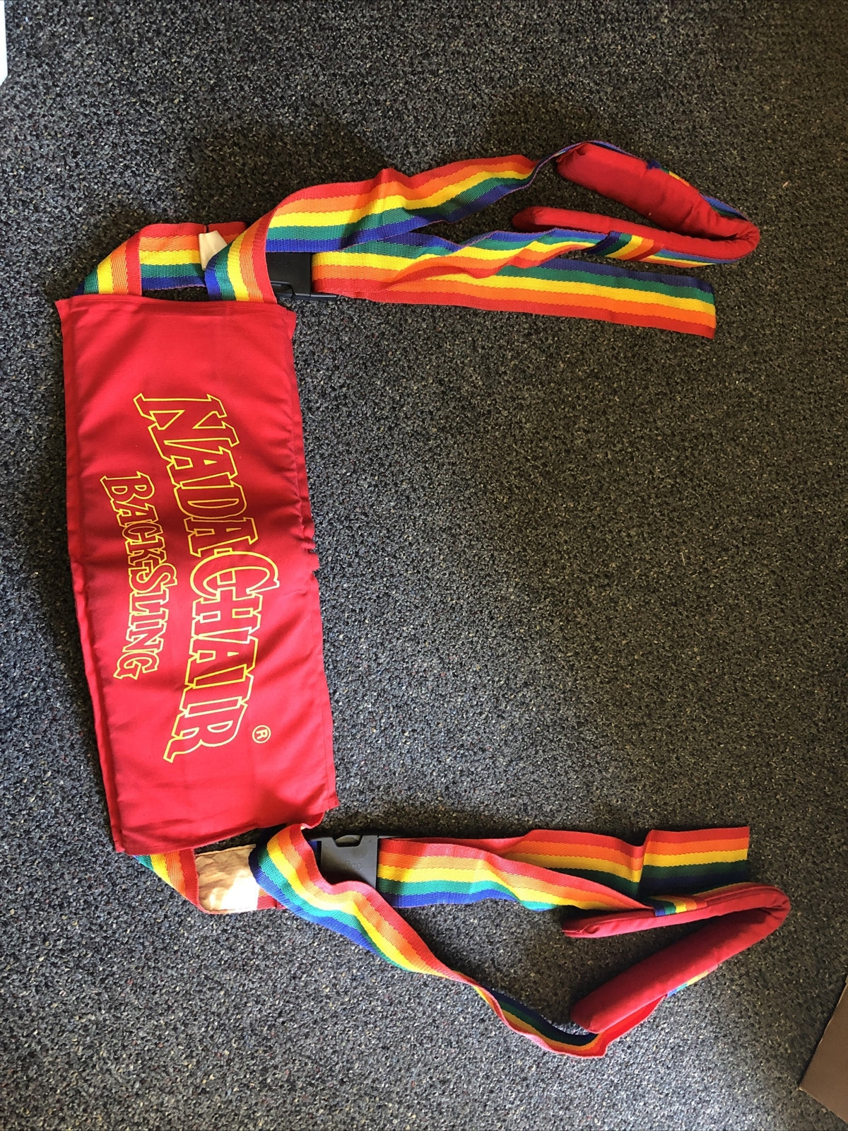 Nada Chair Back Sling Lumbar Support Posture Control Rainbow Grateful Dead0