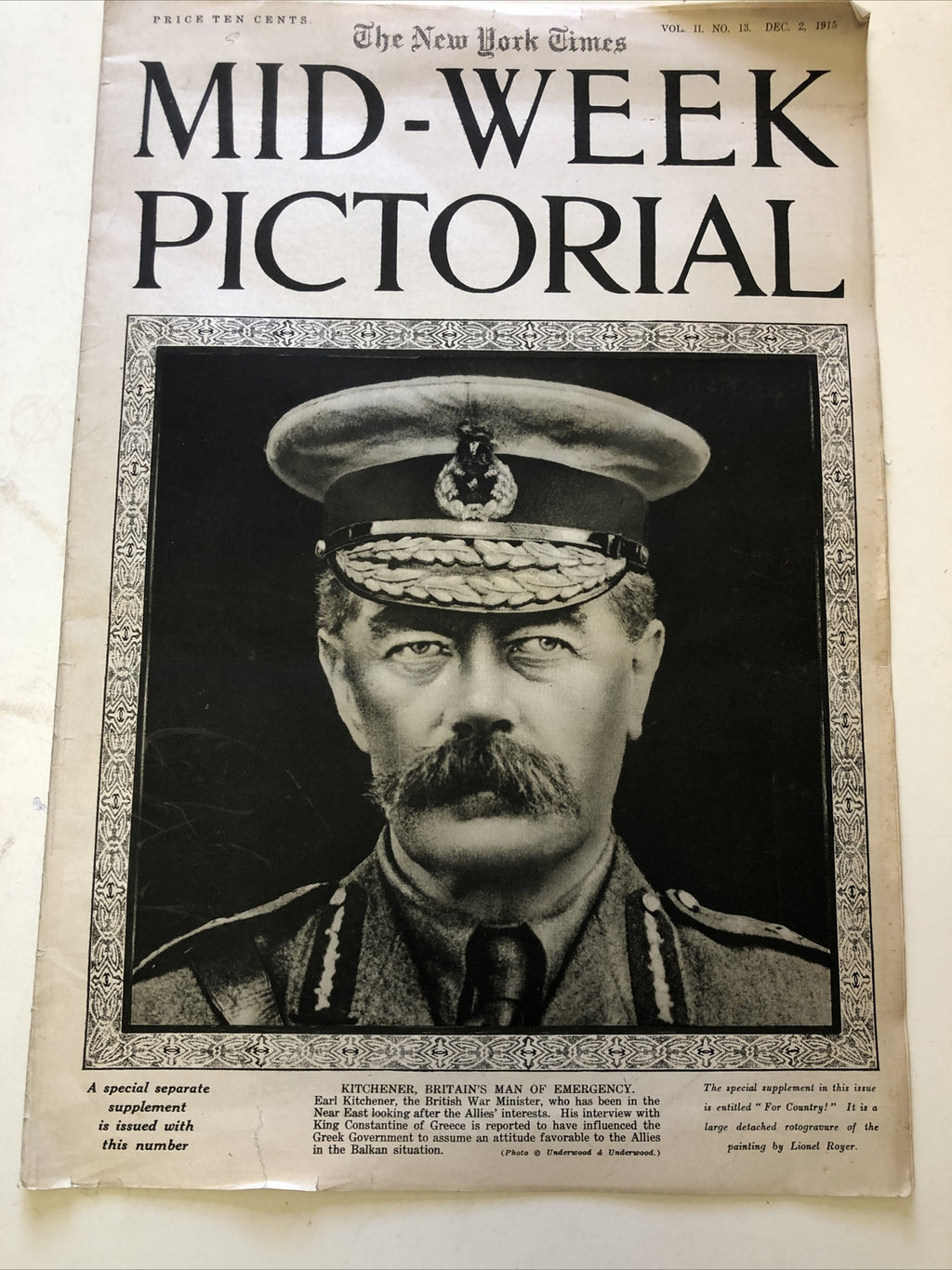 Lot 4: NEW YORK TIMES MID WEEK PICTORIAL MAGAZINE 1915-1917 WWI WAR NEWS PHOTOS10