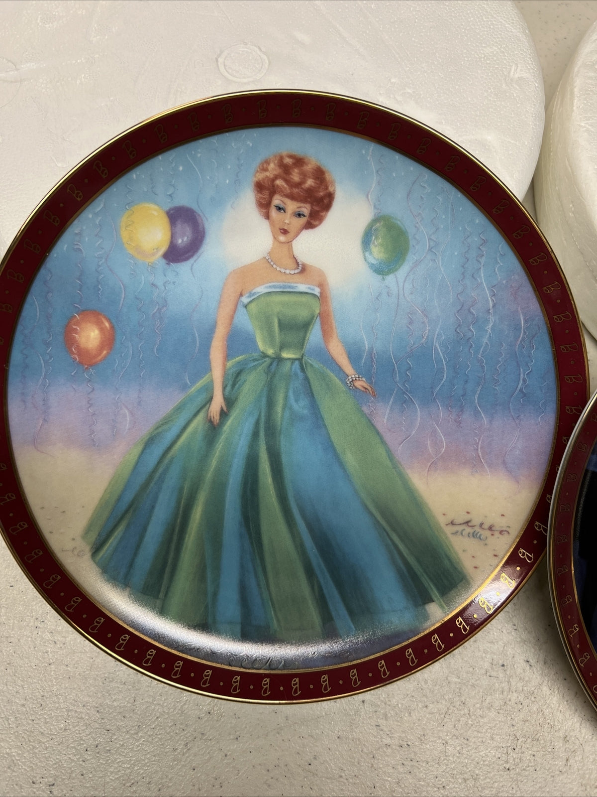 1960 Barbie Solo In The Spotlight, Prom Fashion Barbie, Danbury Mint Plates Rare2