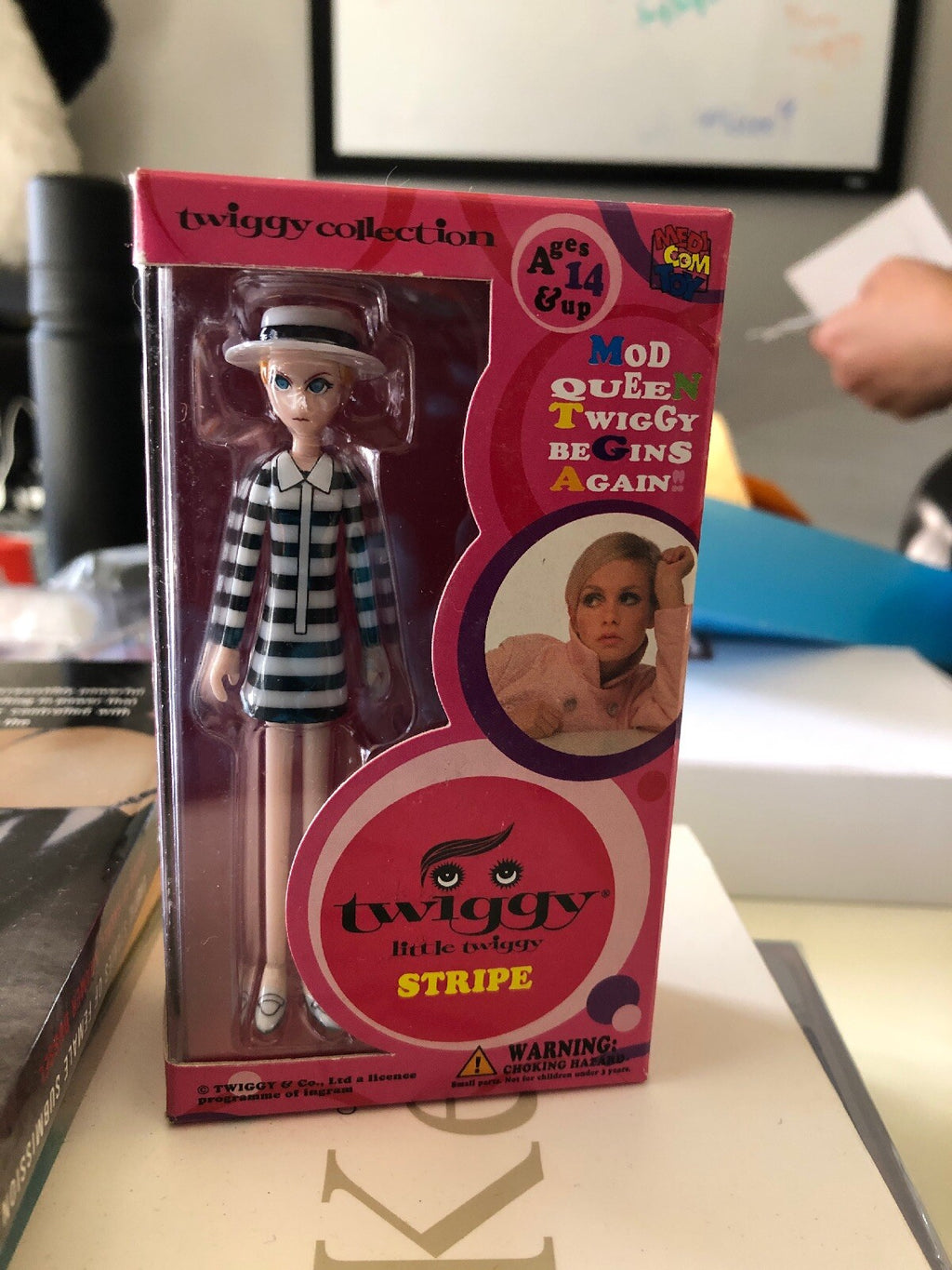 TWIGGY COLLECTION Little STRIPE figure Mod Qween MEDICOM TOY 2.5inch vintage1
