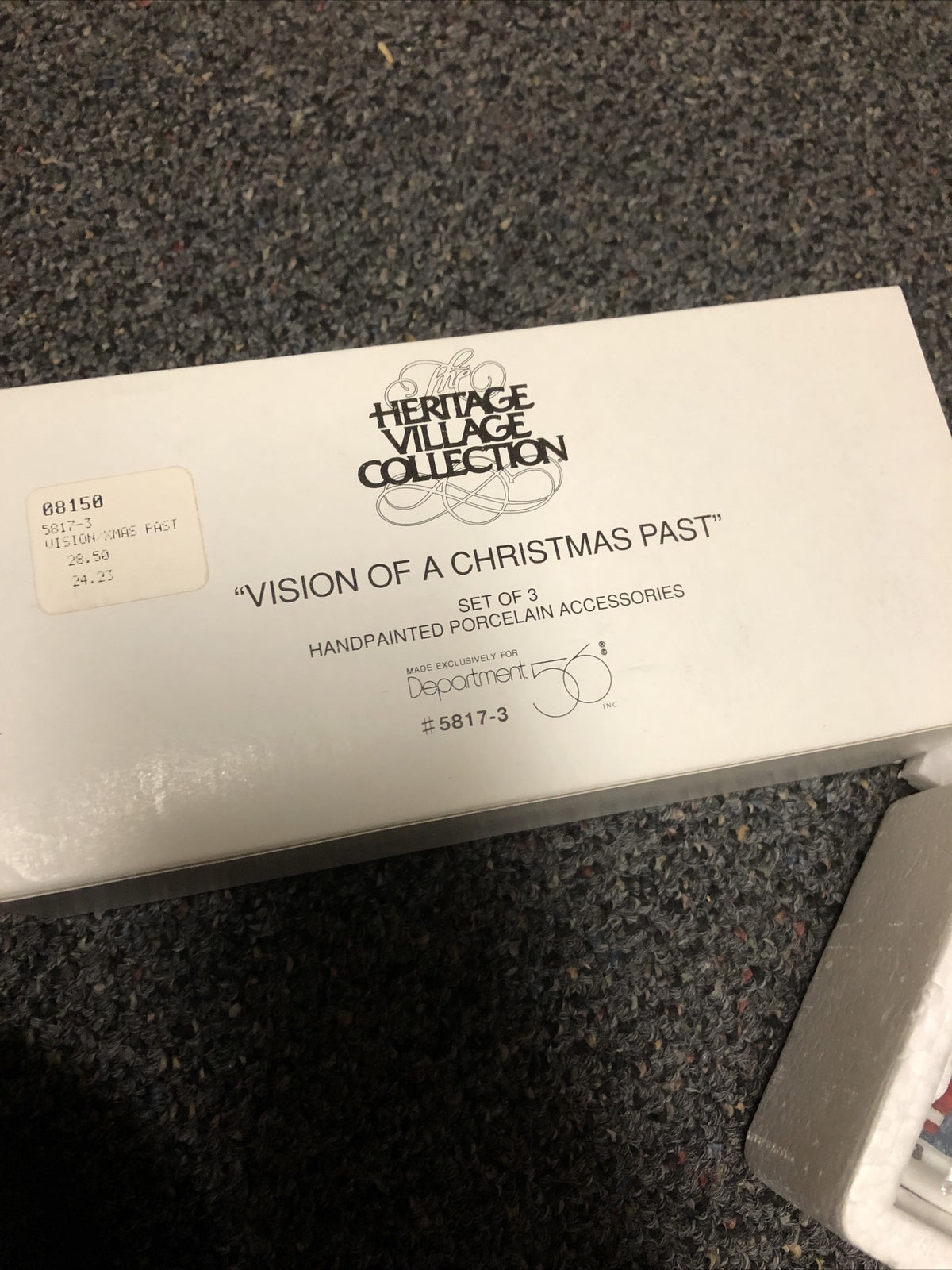 Dept 56 Dickens Village Vision of a Christmas Past Set of 3 New In Original Box3