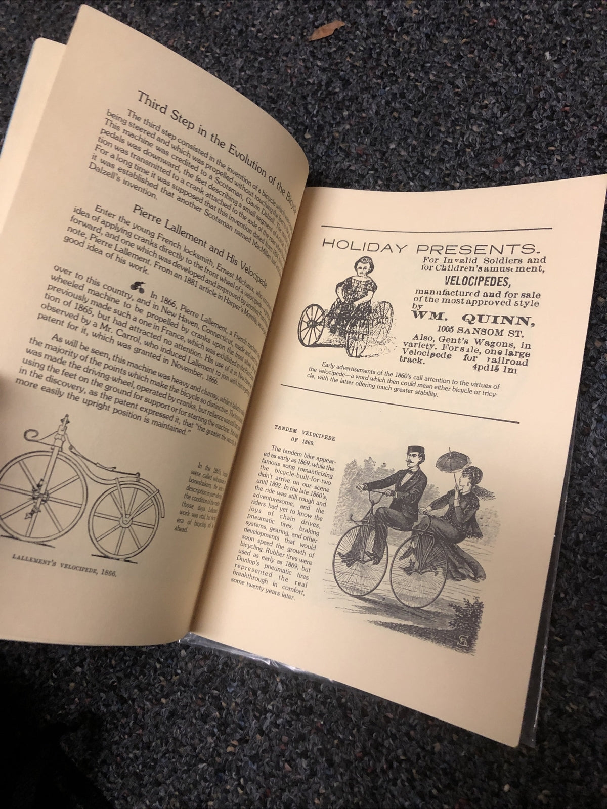 Vintage Booklet BIKES AND TRIKES OF LONG AGO by John Duncan3